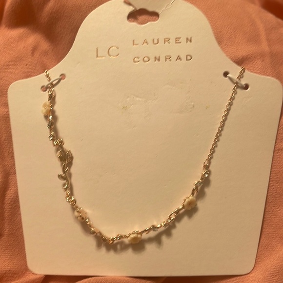 floral LC Lauren Conrad necklace.